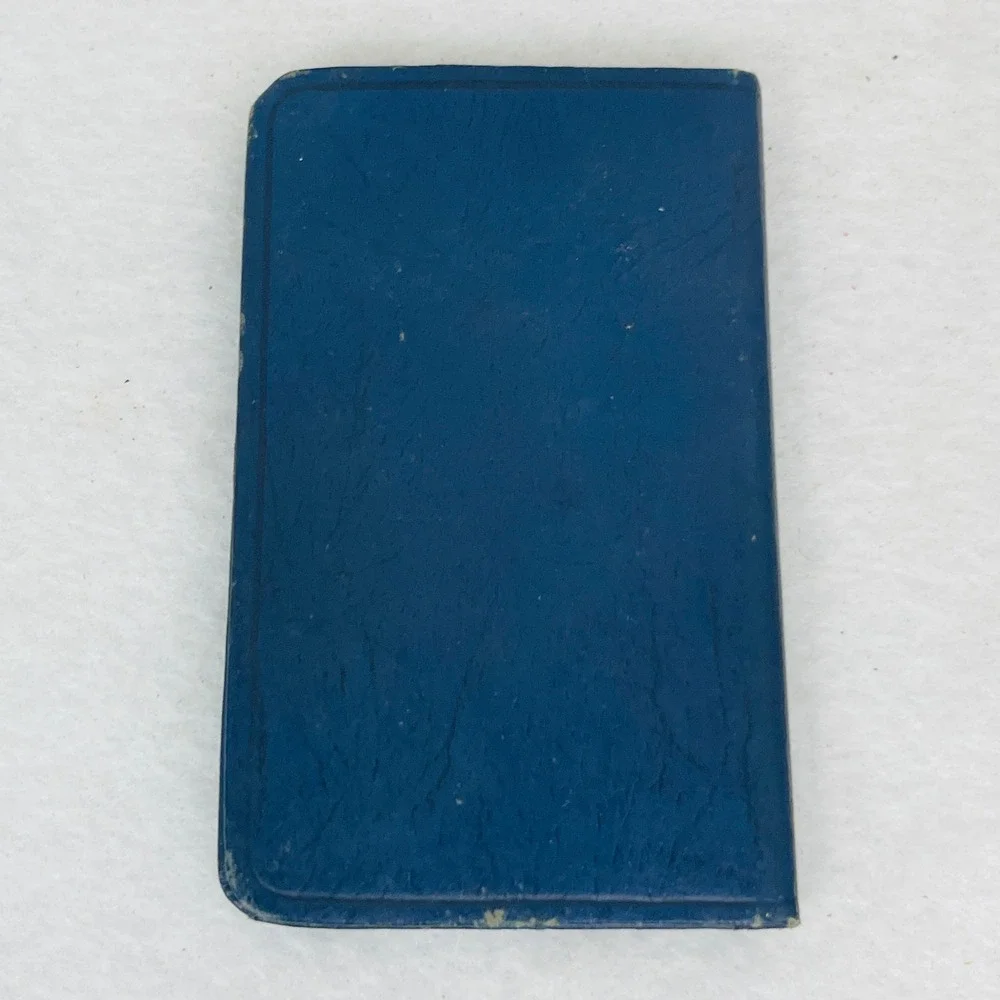 Vintage 1946 The National Supply Company NSCO Pocket Planner Calendar Blue Gold